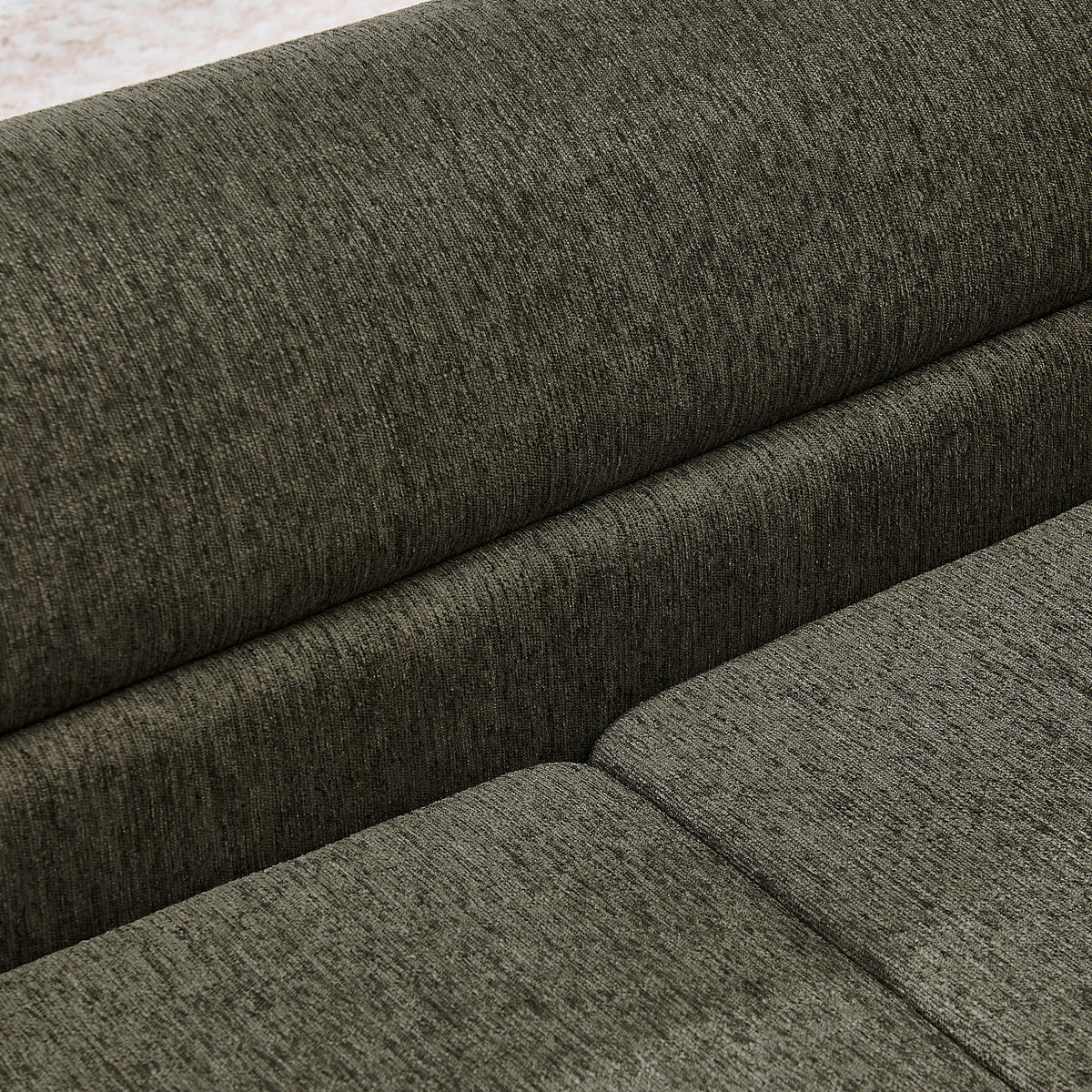Oversized Pet Sofa, Curved Armrest Rectangular Dog Sofa, Linen Fabric Comfort Pet Couch for Large & Oversized Dogs-Dark Gray