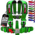 1pc Green 5 Point Harness for Bucket Seat, Latch Release, 9 Color Options, Racing Harness 5 point, Race Car, UTV, RZR [6001A1]