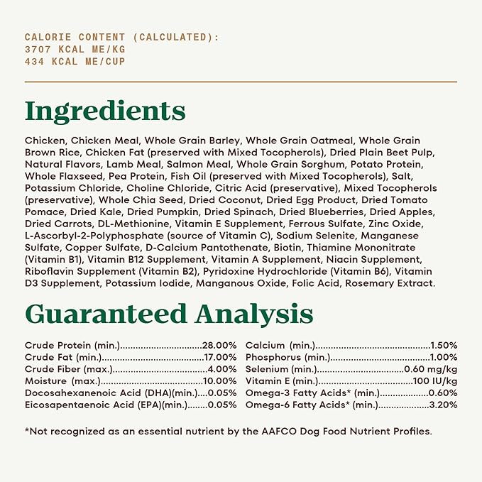 Nutro Ultra High Protein Dry Puppy Food, Trio of Proteins from Chicken, Lamb and Salmon, 22 lb Bag