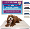 Pet Dreams Dog Crate Pad - Washable Kennel Mat, Crate Pads for Dog Cages, Non-Toxic, Flat Indoor Cat Bed, Fits iCrate 18, 24, 30, 36, 42, 48 Inches (Ivory, Small, 24")