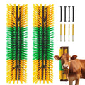 Livestock Scratch Brush Animal Back Scratching Brush for Cow | Livestock Grooming Brush Farm Animal Scratcher Livestock Itch Reliever Farm Mount‑able Brush Animal Self‑Groomer