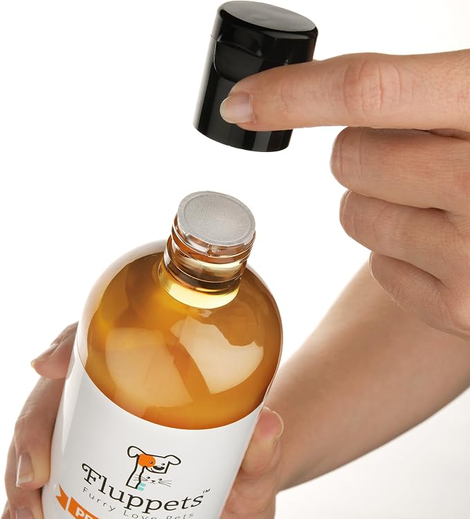 Certified Organic Pet Shampoo Natural Hypoallergenic Non Toxic For Sensitive Itchy Skin For Dogs, Cats, Puppies, Guinea Pigs and Rabbits. Concentrated Formula 16 Ounce