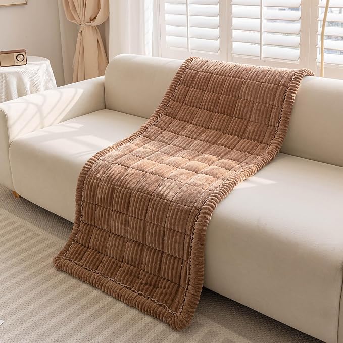 Couch Cover for Dogs Washable, Non-Slip Pet Couch Covers for Sofa, Fuzzy Dog Couch Cover Blanket for Furniture Protector (Z-Coffee, 27.6" x 59"/70 x 150cm)
