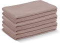 DG Collections Terry Dish Towels, 100% Cotton Kitchen Towels, Set of 6 (18x28 inch) Hand Towels - 400 GSM, Absorbent Terry Cloth Dish Towels for Kitchen, Soft Tea Towels - Pink Color