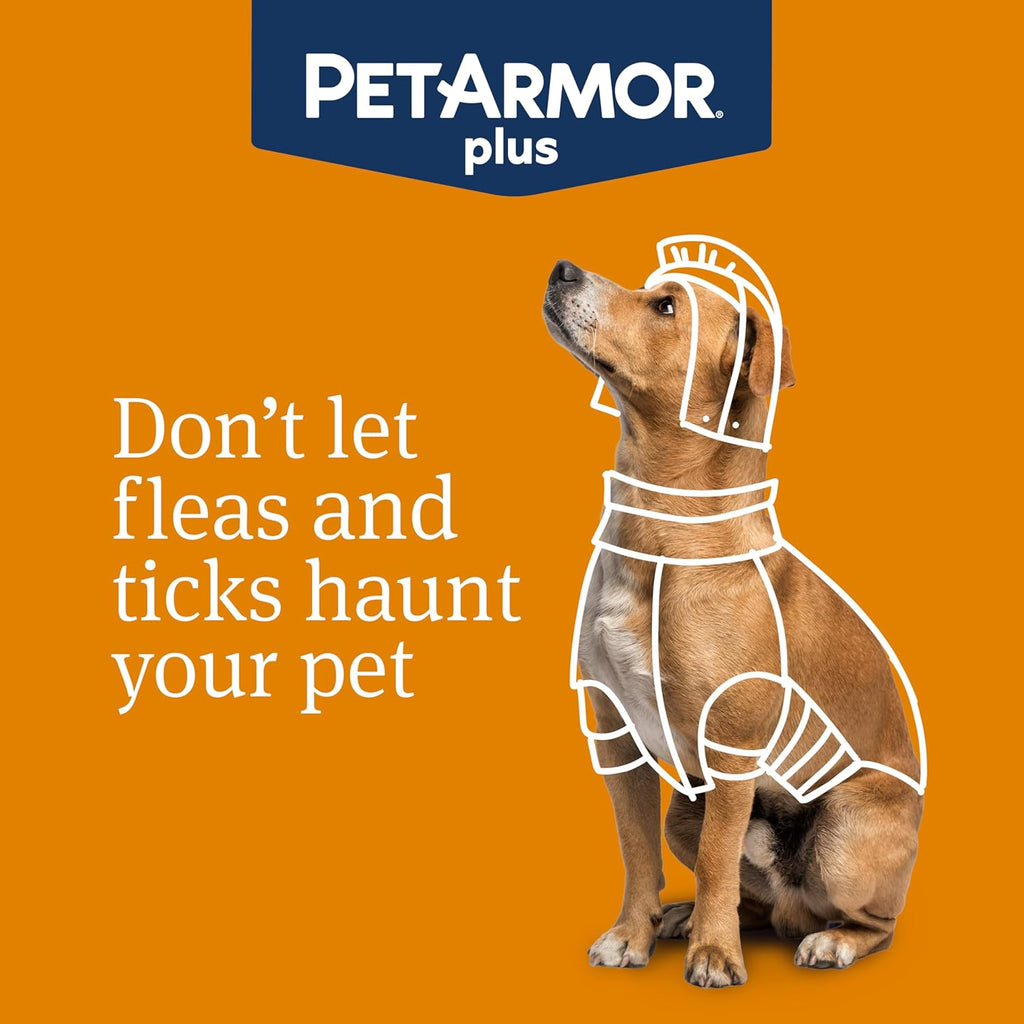 PetArmor Plus Flea and Tick Prevention for Dogs, Medium Dog Flea and Tick Treatment, 12 Doses, Waterproof Topical, Fast Acting (23-44 lbs)