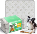 FXW Washable Pee Pads for Dogs, Super Absorbent, 39" Square, 2 Packs | Machine washable, Non-slip backing