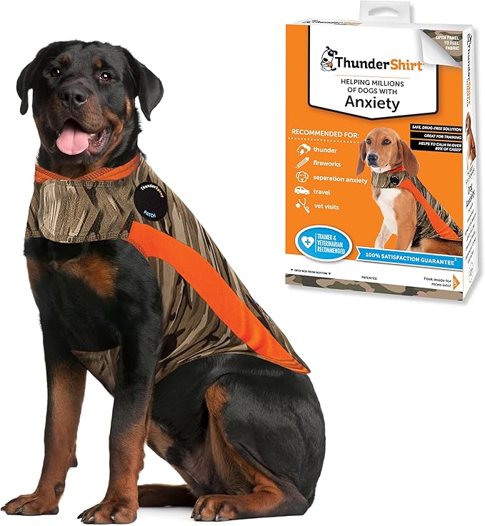 ThunderShirt for Dogs, XX Large, Camo Polo - Dog Anxiety Vest