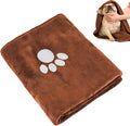Dog Towels for Drying Dogs Large, Absorbent Microfiber Dogs Bath Towel, 40 x 24 Inch Soft Pet Grooming Towel, Dog Shower & Bath Supplies(Brown)