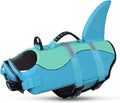 Shark Dog Life Jacket, Dog Life Vests for Boating, High Buoyant Pet Life Vest for Swimming, Adjustable Easy On Cat Life Jackets for Small, Medium, Large Dogs (Pool Blue,XL)