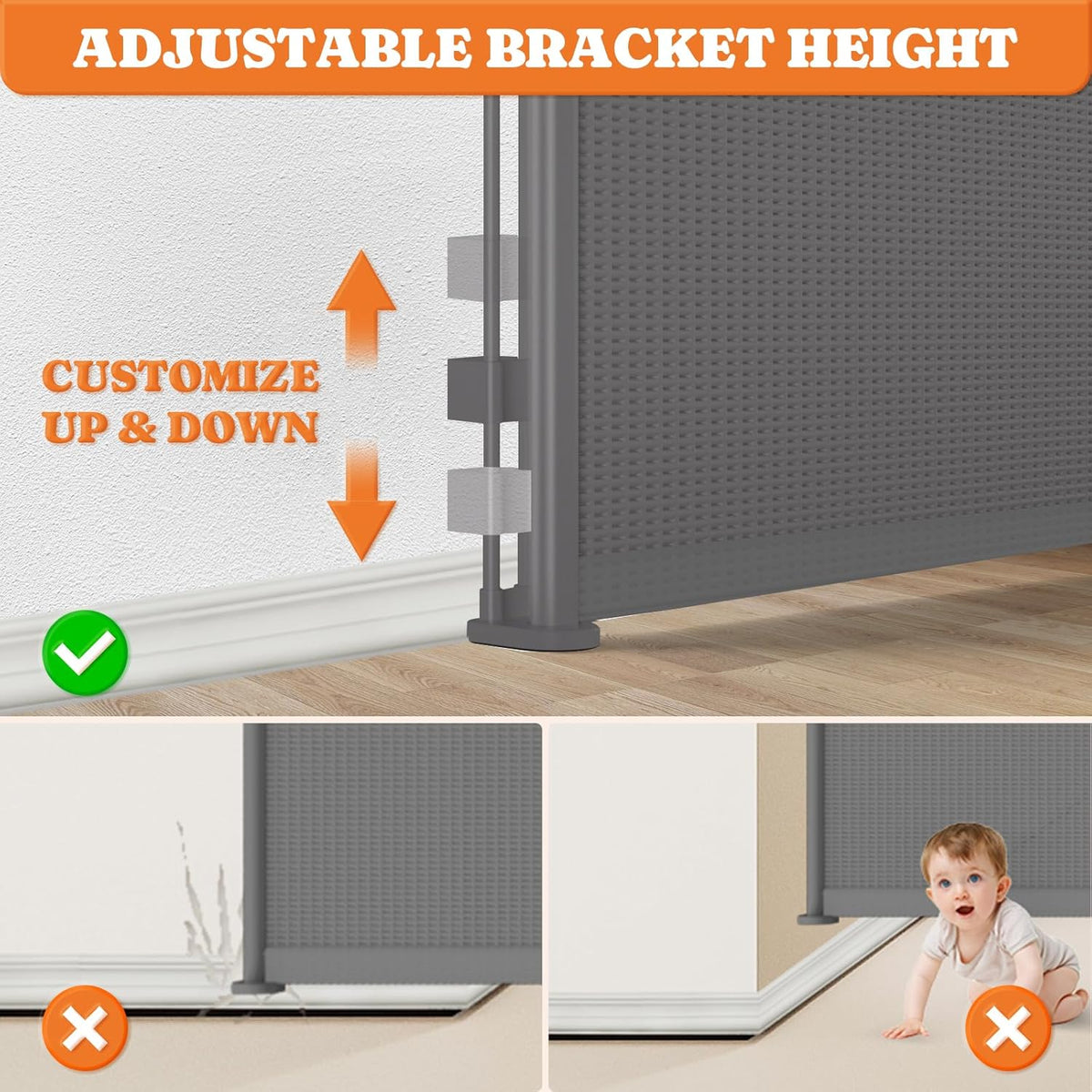 Upgrade 71" Retractable Baby Gates with Reinforced. A thoughtful pick for calmer daily routines.