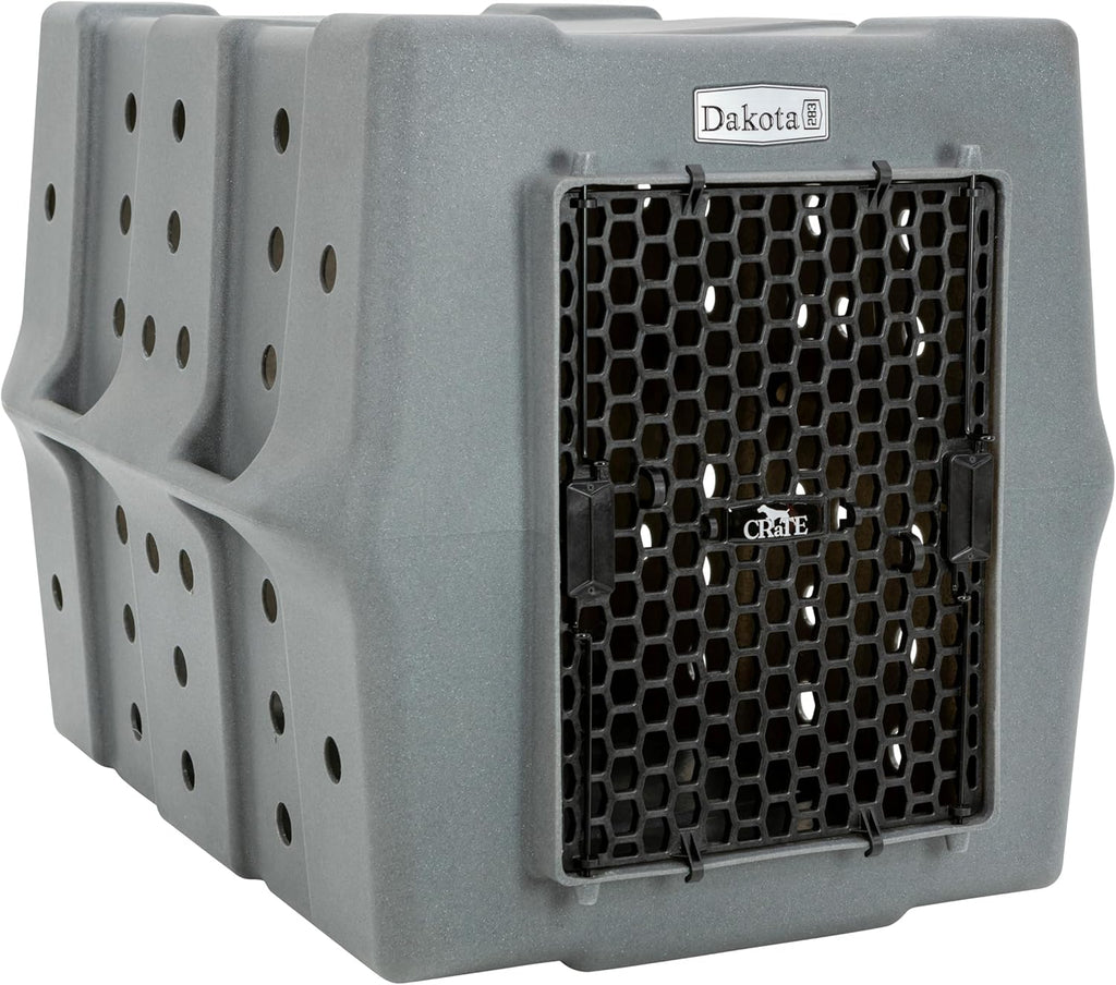 Dakota 283 Crate - Canine Rough and Tough Economy Kennel (Dark Granite, Large)