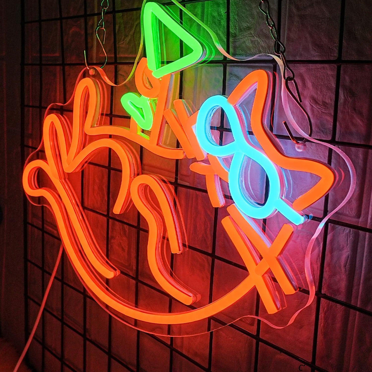 Cat Martini Neon Sign for Wall Decor Bar Neon Light Red Cat with Glasses Drink Beer LED Sign Dimmiable LED Neon Light Sign for Bar Kidsroom Business Bedroom Game Room