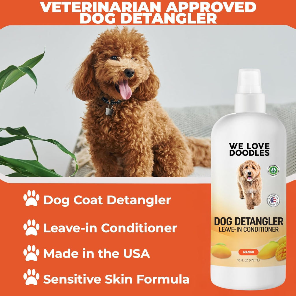 We Love Doodles Dog Detangler Spray. Chosen for real quality, not just packaging.