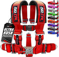 1pc Red 5 Point Harness for Bucket Seat, Latch Release, Racing Harness 5 point, Race Car, UTV, RZR [6005]
