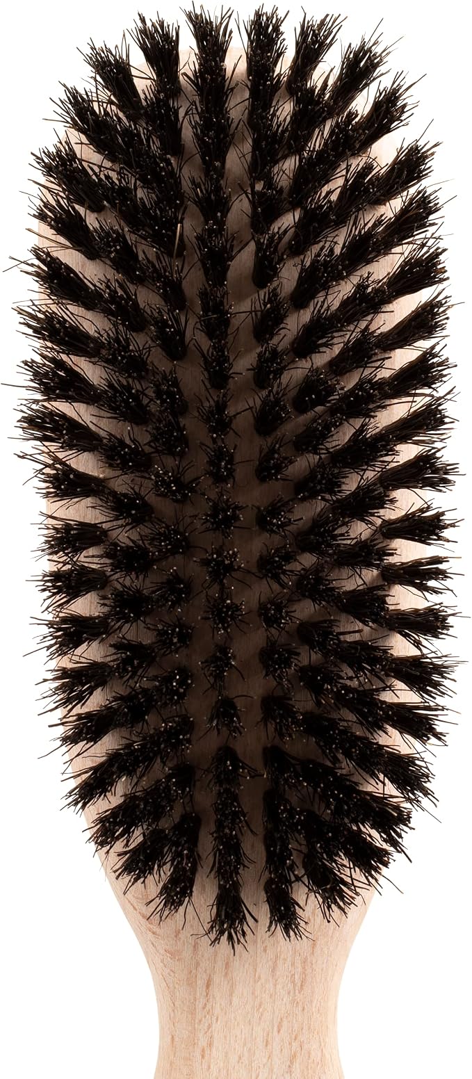 Chris Christensen Boar Dog Brush, Groom Like a Professional, Natural Boar Bristles, Beech Wood Handle, Distributes Natural Oils Making for a Healthy Coat