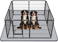 LOOBANI 2 Pack Extra Large Washable Pee Pads for Dogs 72"x72", Gray | Non-Slip Reusable Dog Mat, Super Absorbent & Waterproof Whelping Pads For Floor, Bed, Incontinence, Housebreak, Leak-Proof