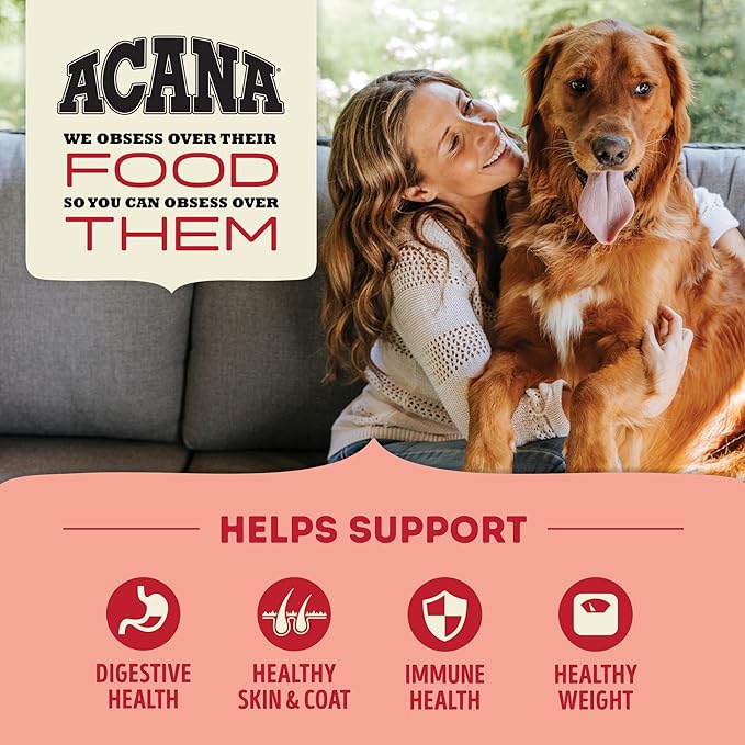ACANA Grain Free Dry Dog Food Red Meat Recipe 32lb Bag