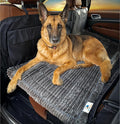 Dog Bed for Car Back Seat Extender - Non-Slip Backseat Cushion for Dogs - Travel Plush Pet Mat Topper for Cars, Trucks, SUVs - Machine Washable Pad Blanket - Black, 54" x 24.8"