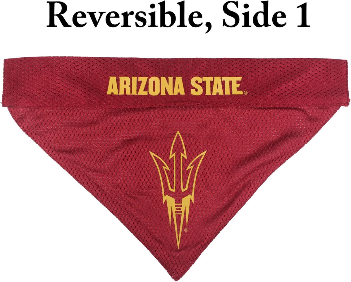 Pets First Collegiate Pet Accessories, Reversible Bandana, Arizona State Sun Devils, Large/X-Large