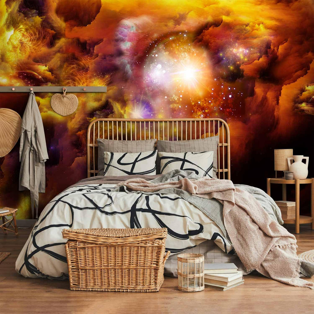 artgeist Wall Mural Cosmos Galaxy 138x101 in - XXL Non-Woven Wallpaper Fleece Wall Decor Photo Print Picture Image Design Home n-A-0027-a-d