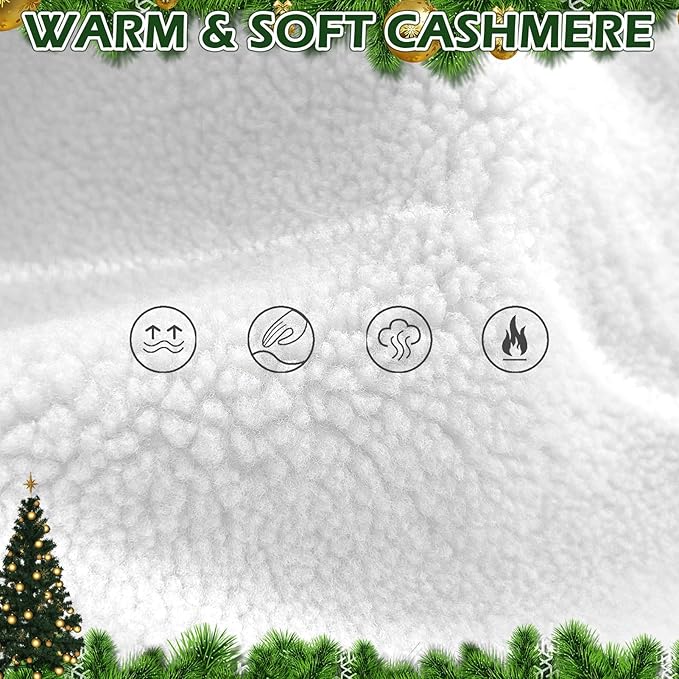 EXPAWLORER Christmas Anti-Slip Soft Dog Socks for Hardwood Floor,Warm Dog Shoes,Paw Protectors for Cold Pavement,Prevent Licking,Traction Control for Small Medium Large Senior Dogs