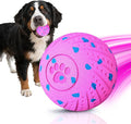 Interactive Dog Toys: Smart Dog Ball – Auto-Bounce, Vibrating & Jumping Action! Durable Duraspin Design for Aggressive Chewers. Rechargeable & Long-Lasting, Keeps Dogs Busy and Entertained Pink.