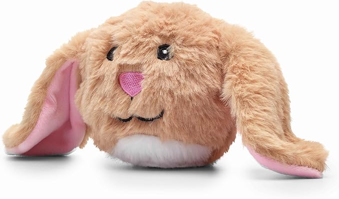 Flourish Pets 2 in 1 Multi-Layer Chew Toy for Active Dogs | Non-Toxic BPA Free Double Stitched Soft Fabric Exterior Dog Toys | Long-Lasting Dog Plush Toys – Bunny 3.5"