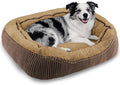Dog Beds for Small Medium Large Dogs & Cats. Washable Pet Bed, Orthopedic Dog Sofa Bed, Soft Calming Sleeping Warming Puppy Bed (Brown, Large-(30’’x 24’’x 9’’))