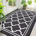 Buganda Large Indoor Door Mat, Dirt-Resistant and Absorbent Doormat, Anti-Slip, Low Profile Floor Mats for Inside Entryway, Front, and Back Door Entrance (59x35 Inches, Dark Grey)