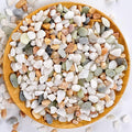 Mixed Color Decorative Rocks Stones Pebbles for Plants Garden Gravel White Rocks with Yellow, Green Pastel Accents Vase Filler Rocks Natural Stone Top Dressing for Potted Plants Succulents 2.2 lbs