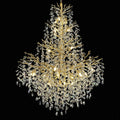 H65'' Gold Tree Branch Crystal High Ceilings Chandeliers, 27-Lights Modern K9 Crystal Staircase Chandeliers, D48'' Foyer Chandelier for High Ceiling, Luxury Large Living Room Chandelier