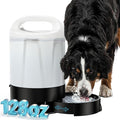 PETNF 1 Gallon Dog Water Dispenser with Handle | Gravity Fed Automatic Water Bottle with Pull-Out Bowl for Large & Multi-Dog, Portable for Travel Camping Hiking, BPA-Free