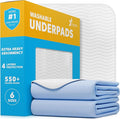 GREEN LIFESTYLE Washable Underpads - Large Bed Pads for use as Incontinence Bed Pads, Reusable Pet Pads, Great for Dogs, Cats, Bunny, Seniors Bed Pad (Pack of 2 - 48x48)