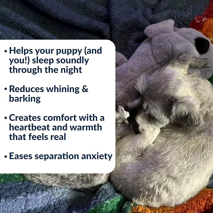 Original Snuggle Puppy Toys - Heartbeat Puppy for Dogs - Pet Anxiety Relief and Calming Aid - Comfort Dog Toys for Behavioral Training