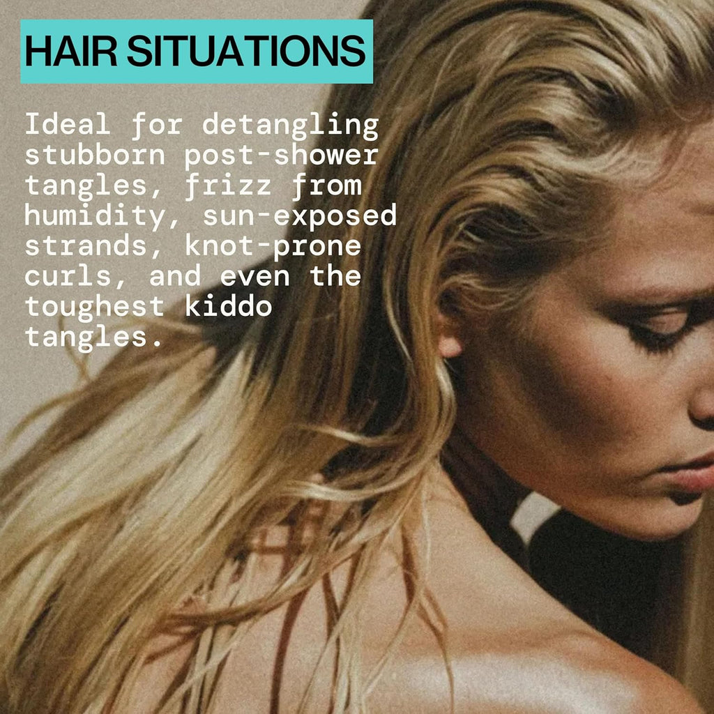 Pacifica Coconut Milk Hair Detangler Spray - Leave In Conditioner Spray, Detangling Elixir Suitable for All Types, Fine and Curly Hair Products, Smoothing, Moisturizing, and Anti-Frizz - 207 mL