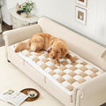 Couch Cover for Sofa, Sectional Couch Cover for Dogs, Sofa Cover Washable, Cushion Cover Blanket Pad Bed Mat for Pets, Fleece Furniture Protector, Camel, 27.6x82.7in