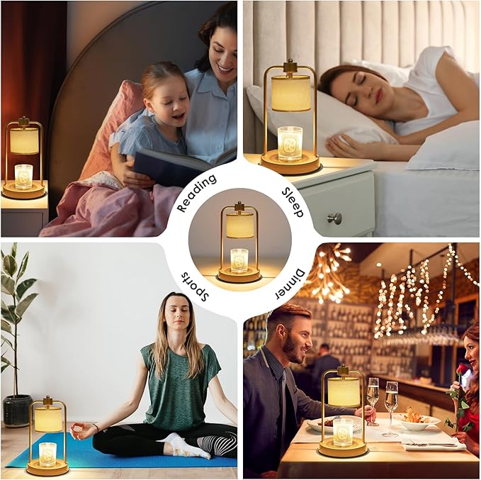 Candle Warmer Lamp Electric with Timer: Wax Melts for Warmer Yankee Candles Large - Dimmable Candle Warmer for Birthday Christmas Gift Bedroom Home Decor
