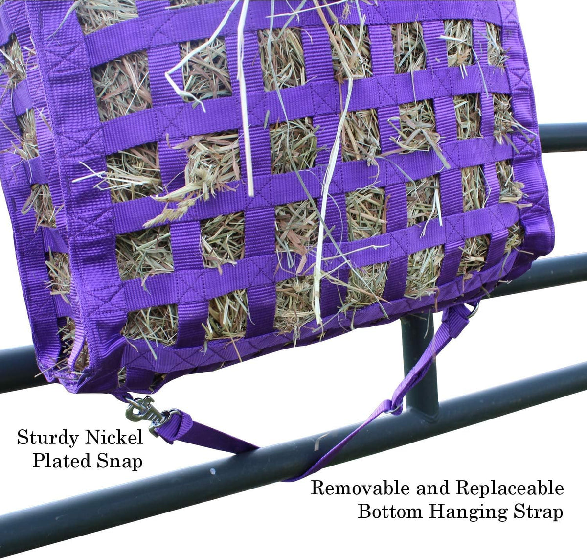 Derby Originals Superior Slow Feeder Horse Hay Bag with Super Tough Bottom and 1 Year Warranty