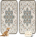 nunubaby Washable Pee Pads for Dogs, Stylish, Non-Slip and Leak-Proof Pee Pads. Reusable Potty Pads for Dogs for Crates and Floors.(Beige/Floral, 36" x72")