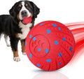 Interactive Dog Toys: Smart Dog Ball – Auto-Bounce, Vibrating & Jumping Action! Durable Duraspin Design for Aggressive Chewers. Rechargeable & Long-Lasting, Keeps Dogs Busy and Entertained Red.