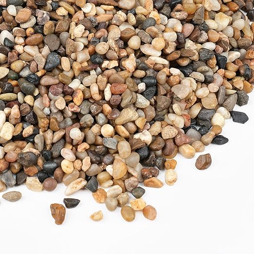 5 lbs Small Rocks for Plants, 1/5 Inch Gravel for Plants Drainage, Decorative Potting Pebbles for Indoor Plants, Vases, Bamboo, Succulent, Terrarium, Crafts, Cactus