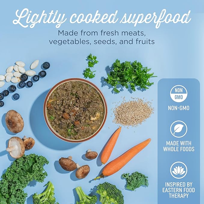 Side by Side Pork & Rabbit | Beef & Salmon Stew - Wet Dog Food & Dog Food Topper for All Breeds - Made with Nutrients & Whole Raw Ingredients - No Artificial Additives or Fillers (12.5 oz, 4-Pack)