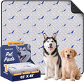 WanpeeGoo Washable Pee Pads for Dogs, 1 Pack Reusable Puppy Pads, Super Absorbent & Leakproof Dog Pads, Anti-Slip Dog Pee Pads for Puppy Training & Incontinence, Dolphin Pattern 65"x48"