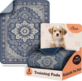 Washable Dog Pee Pads 72x72 1 Pack -Blue Floral