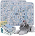 Homimp Washable Pee Pads for Dogs,2 Pack Reusable Puppy Pads Waterproof,Absorbent and Leakproof Dog Pee Pads,Non Slip Puppy Training Pads, Pet Mat for Floor, Crate, Couch, Whelping,Blue, 36"x36"