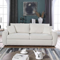 86.2" Oversize Loveseat Sofa, Chenille Loveseat, Modern Loveseat Couch with Wide Armerest, Cloud Sofa for Living Room, Bedroom and Office
