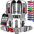 1pc Silver 5 Point Harness for Bucket Seat, Latch Release, 9 Color Options, Racing Harness 5 point, Race Car, UTV, RZR [6007]