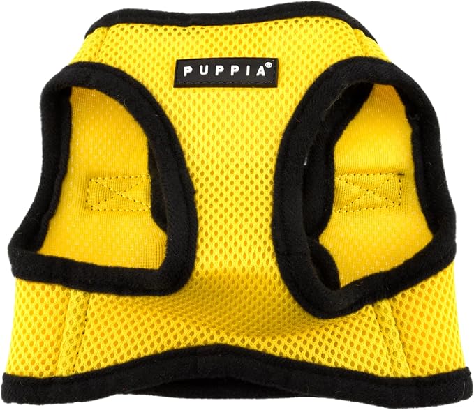 Puppia Soft Vest Dog Harness Step-in Padded Mesh No Choke No Pull Comfortable Walking Running Training for Small Medium Large Dogs, Yellow, XXX-Large