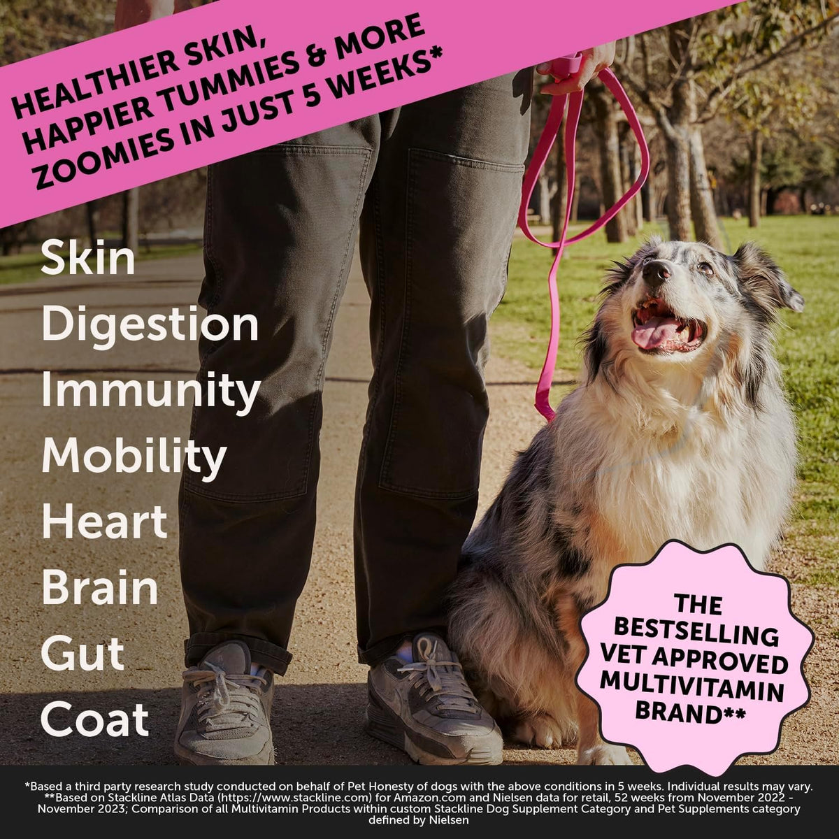 Dog Multivitamin Max Strength - 15 in 1 Vitamins for Health & Heart - Essentials Fish Oil, Glucosamine, Probiotics, Omega Fish Oil - Multivitamins Supplements for Skin and Coat
