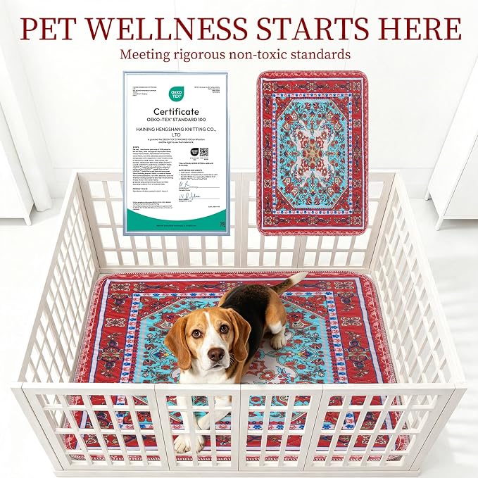 Homimp Washable Pee Pads for Dogs, 2 Pack Reusable Puppy Pads Waterproof, Absorbent and Leakproof Dog Pee Pads, Non Slip Puppy Training Pads, Pet Mat for Floor, Crate, Couch, Whelping,Brown, 24"x36"